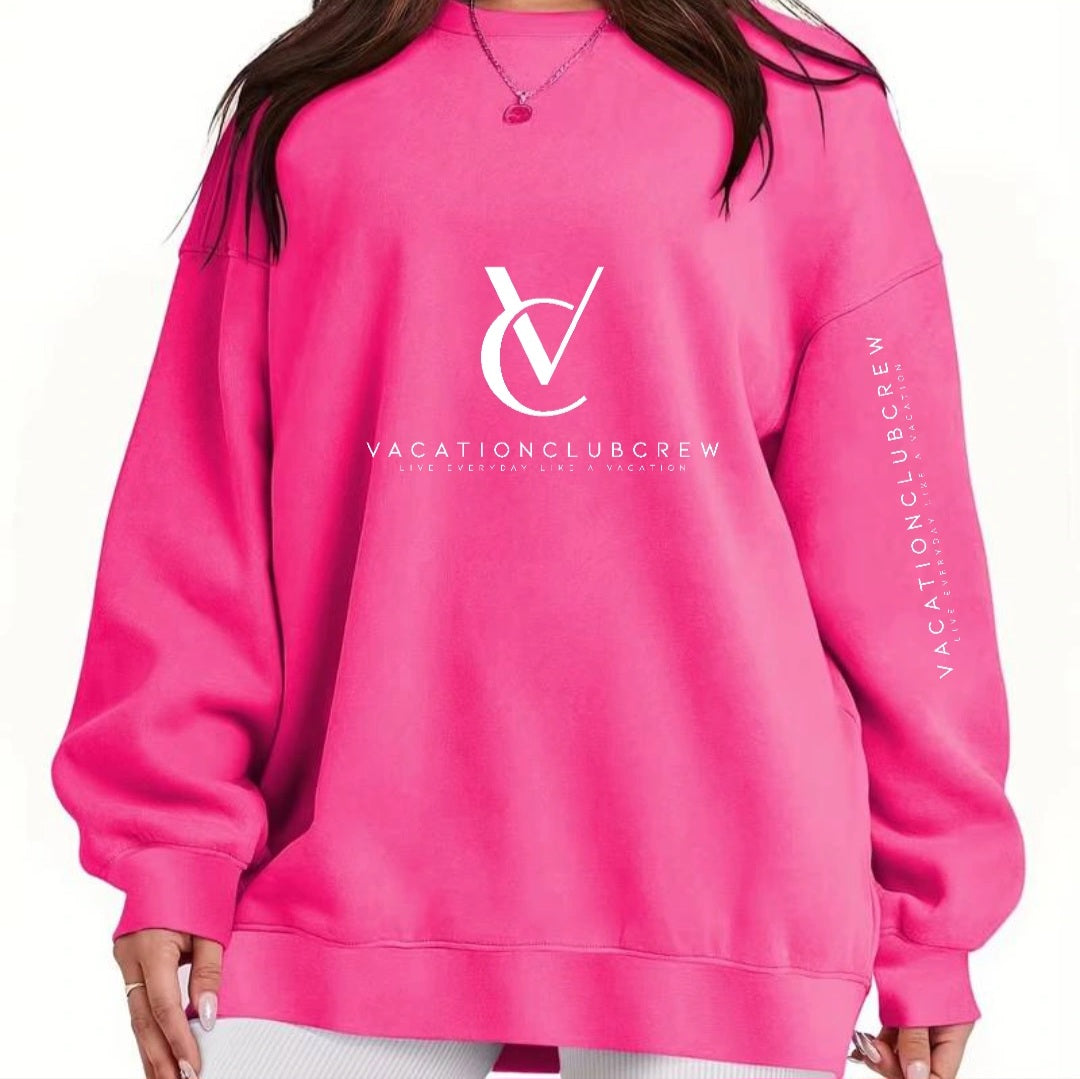 Pink Oversized Sweatshirt